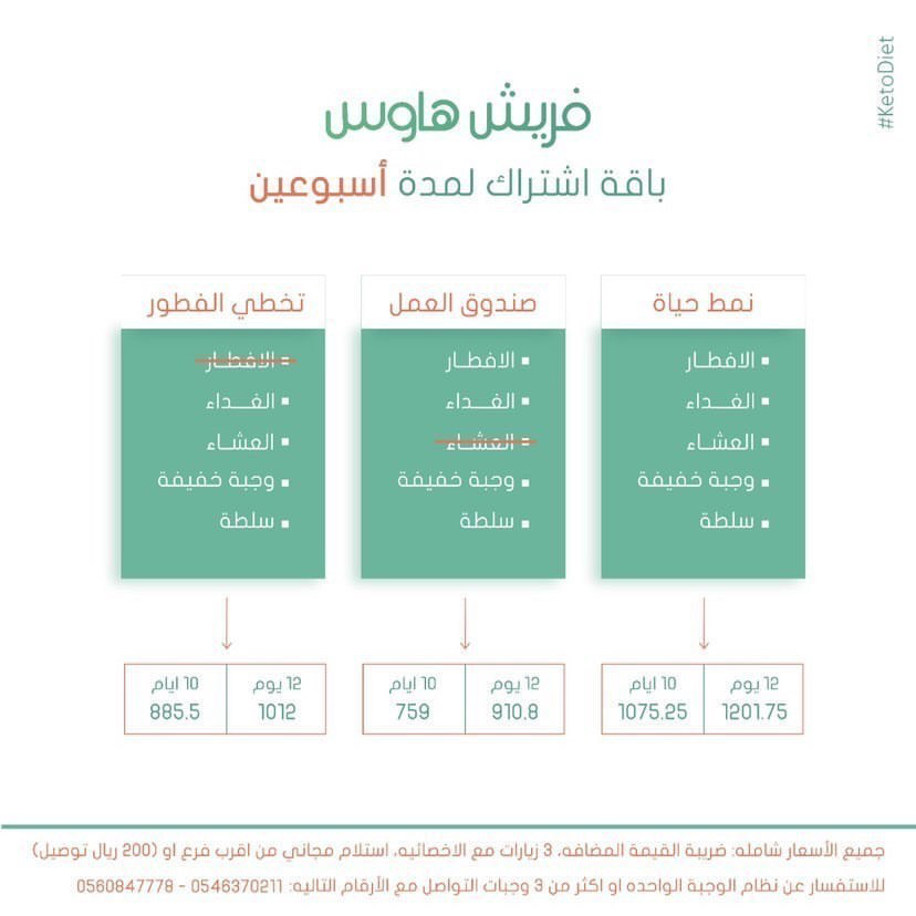 منيو مطعم فريش هاوس الدمام الجديد